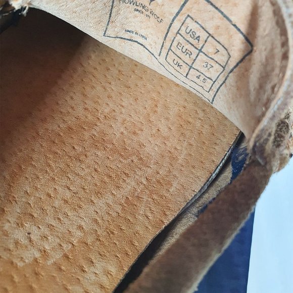 HOWLING WOLF Sydney Penny Driver Women's Brown Suede Leather Shoes Size 7 US - Picture 8 of 13